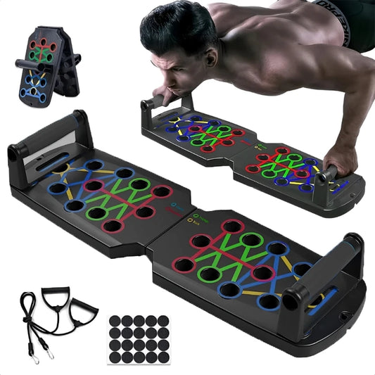 Foldable Multifunctional Push-Up Board Training System - Nukindz