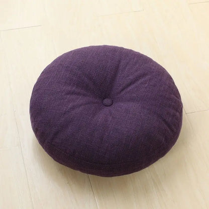 Round Chenille Meditation & Floor Seating Cushion - Nukindz