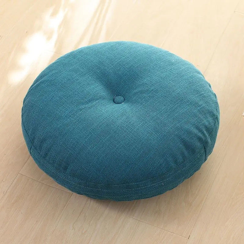 Round Chenille Meditation & Floor Seating Cushion - Nukindz
