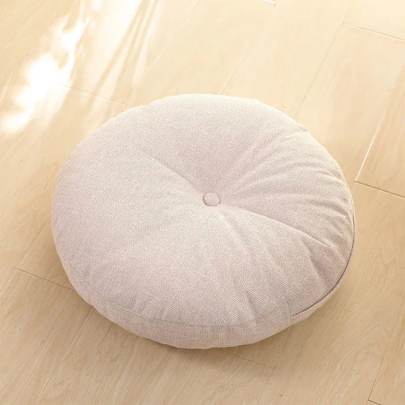 Round Chenille Meditation & Floor Seating Cushion - Nukindz