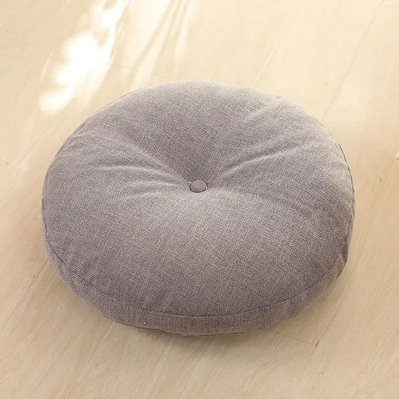Round Chenille Meditation & Floor Seating Cushion - Nukindz