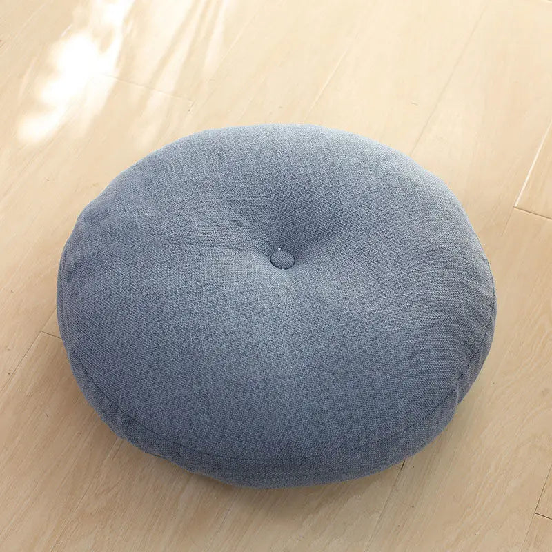 Round Chenille Meditation & Floor Seating Cushion - Nukindz