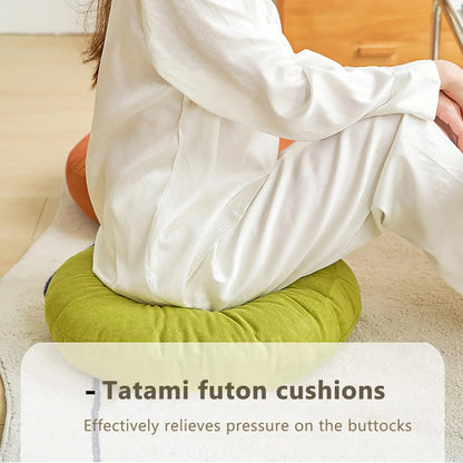 Round Chenille Meditation & Floor Seating Cushion - Nukindz