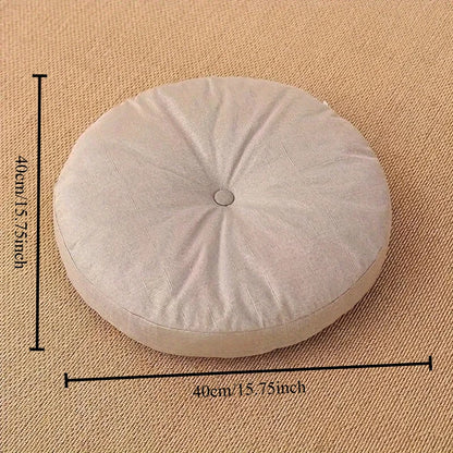 Round Chenille Meditation & Floor Seating Cushion - Nukindz