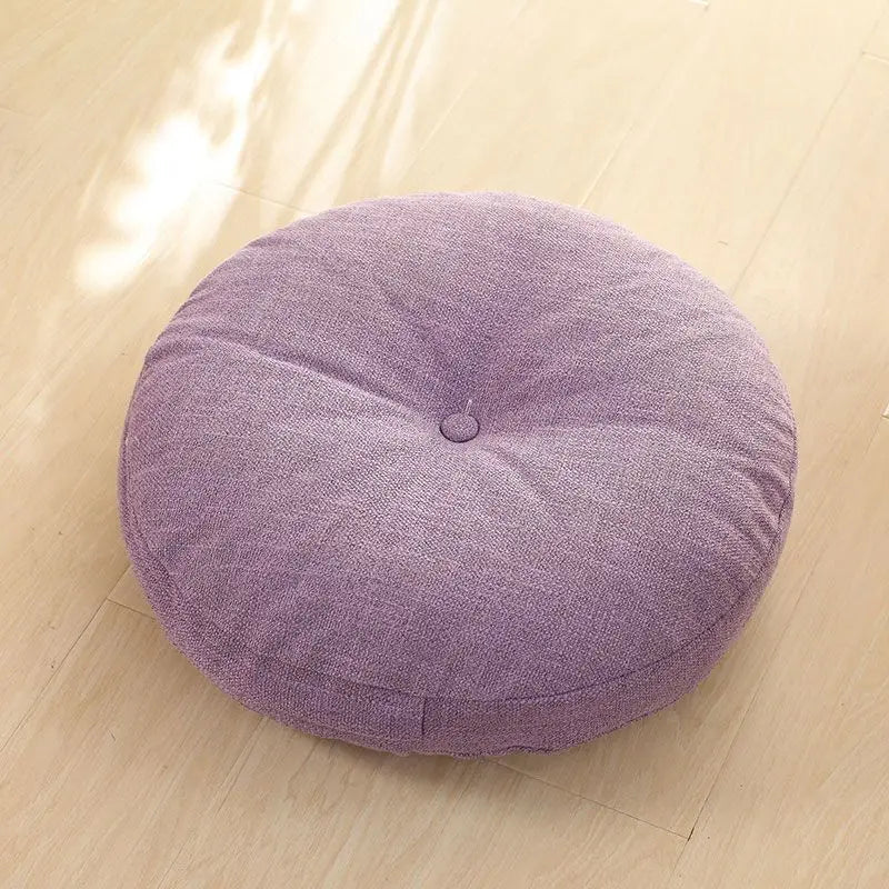 Round Chenille Meditation & Floor Seating Cushion - Nukindz