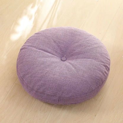 Round Chenille Meditation & Floor Seating Cushion - Nukindz