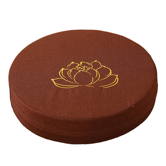 Round Linen Meditation Cushion - Nukindz