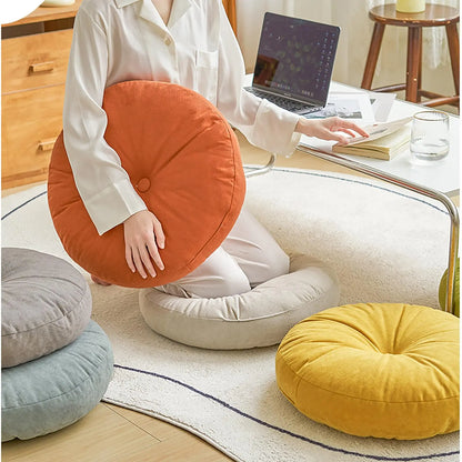 Round Chenille Meditation & Floor Seating Cushion - Nukindz