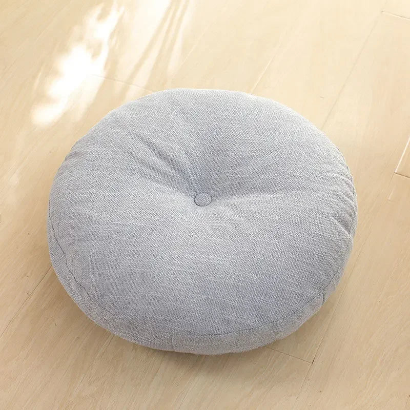 Round Chenille Meditation & Floor Seating Cushion - Nukindz