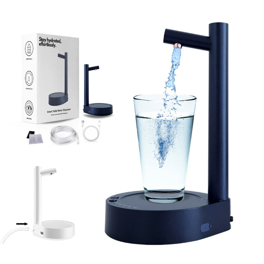 Desk Dispenser Electric Water Gallon Automatic Water Bottle Dispenser Rechargeable Water Dispenser - Nukindz